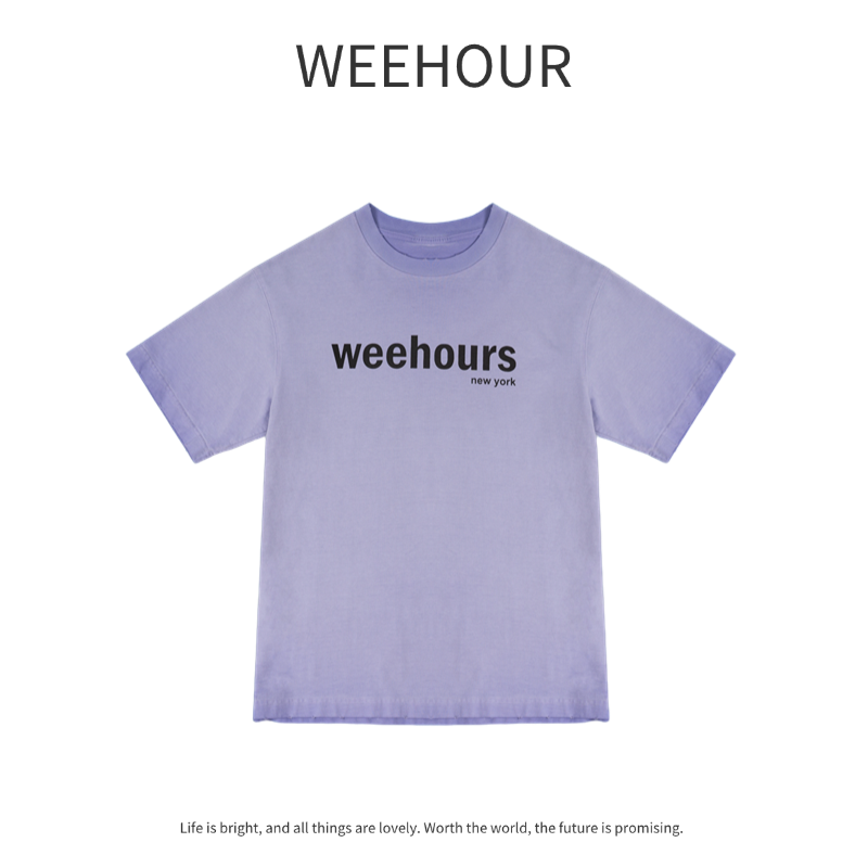 WEE美式短袖T恤复古高街2025炸街潮牌t恤男高级感痞帅宽松RS-2302