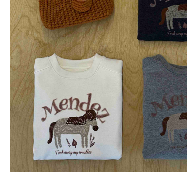 【主播推荐】女士加绒丝绒小马圆领卫衣0181