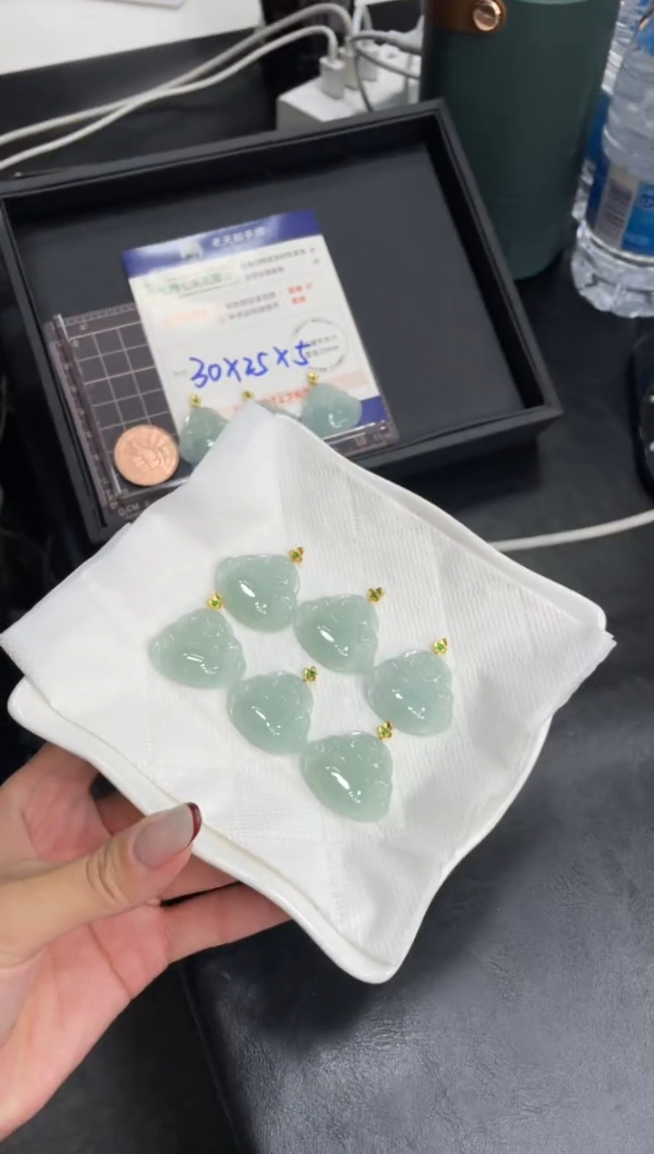 【闪购商品】翡翠挂件18K金镶嵌佛公FL6配绳/多样性发其一CP