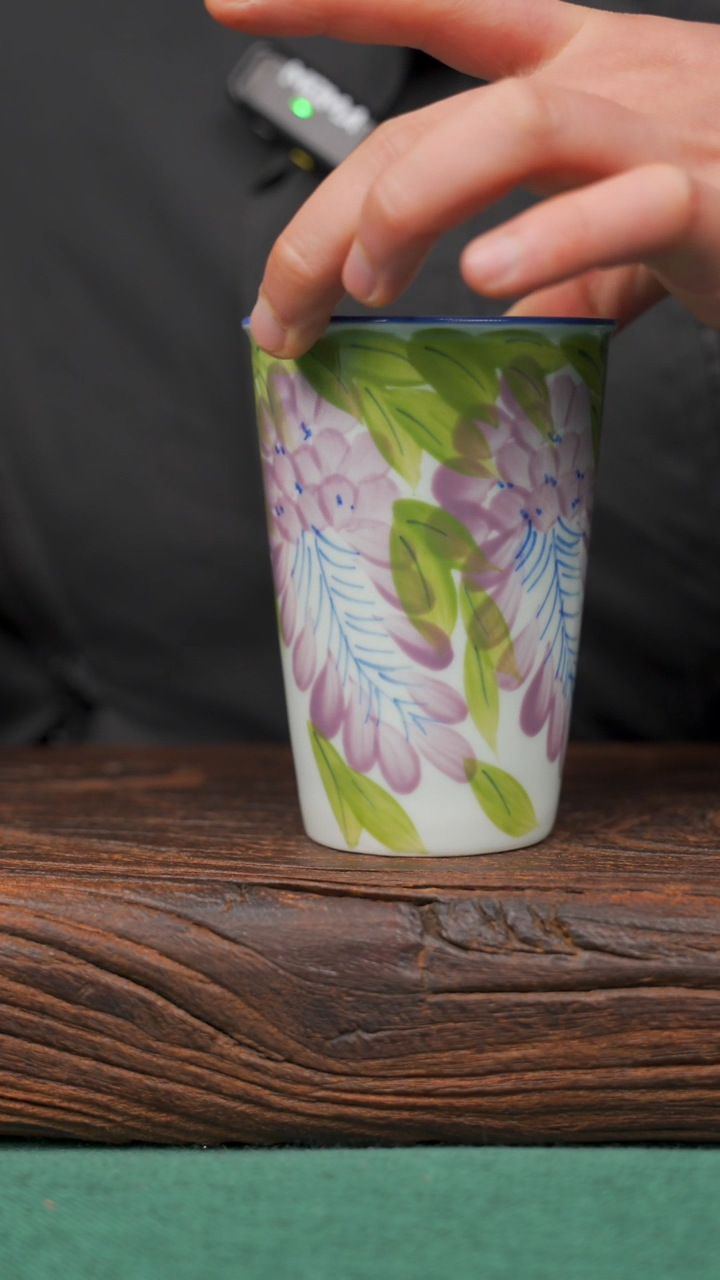 【闪购商品】瓷片38景德镇杯釉下手工手绘瓷器