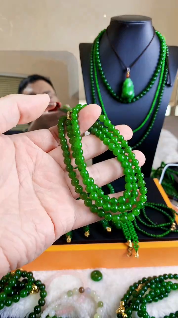 和田玉（碧玉）未镶嵌项链6