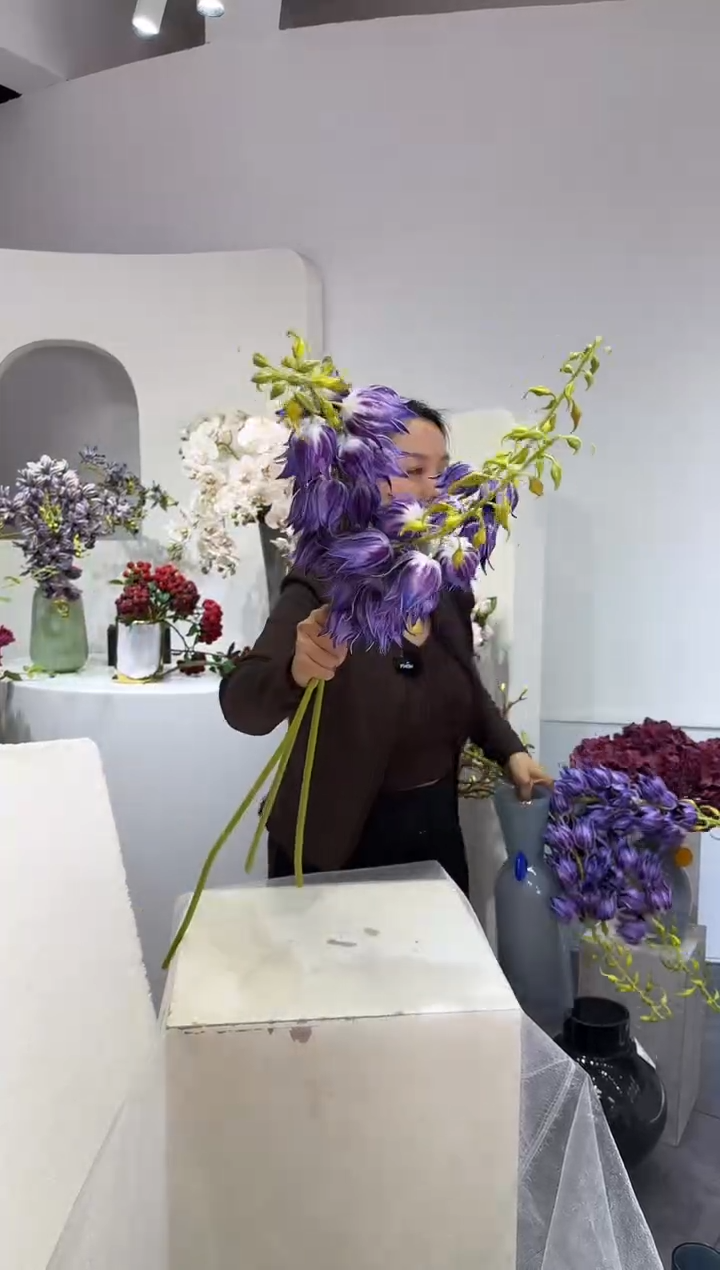 【闪购商品】藤3支深紫香草风铃