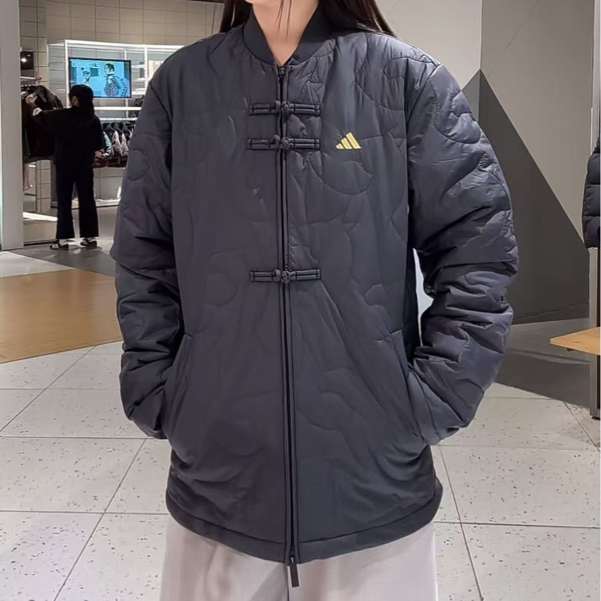 adidas/阿迪达斯LIGHT PADDED JACKET 新中式保暖休闲棉服KS0408