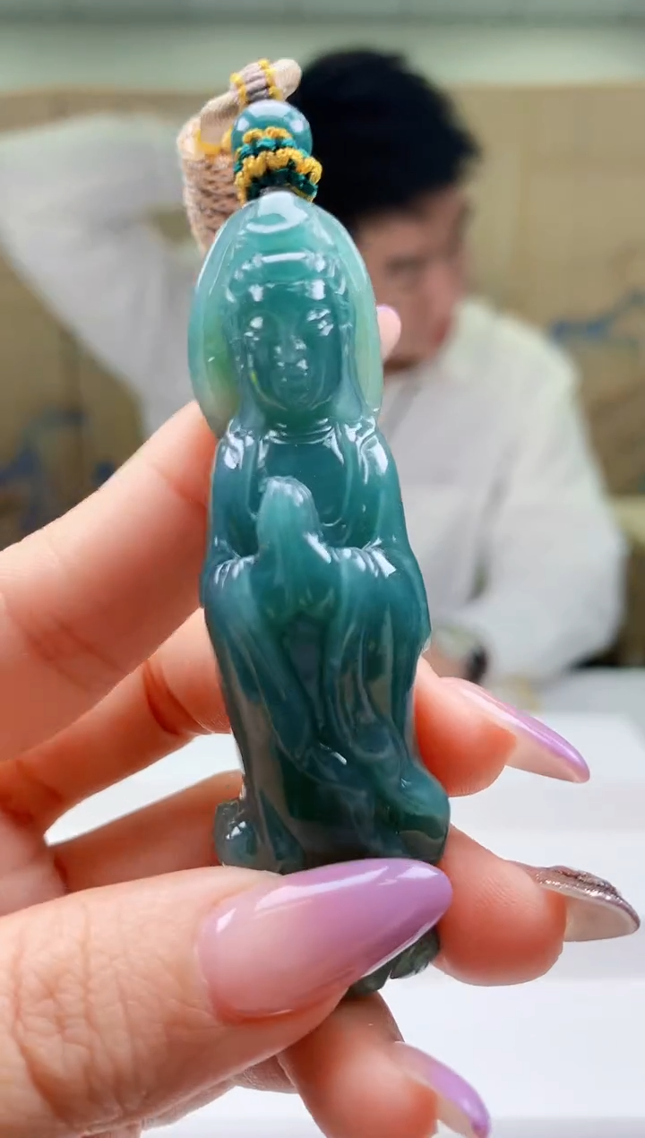 【闪购商品】定制翡翠未镶嵌5028ty-毛货挂件114