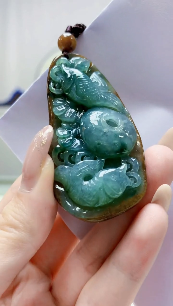 未镶嵌定制翡翠4917jw-毛货挂件59