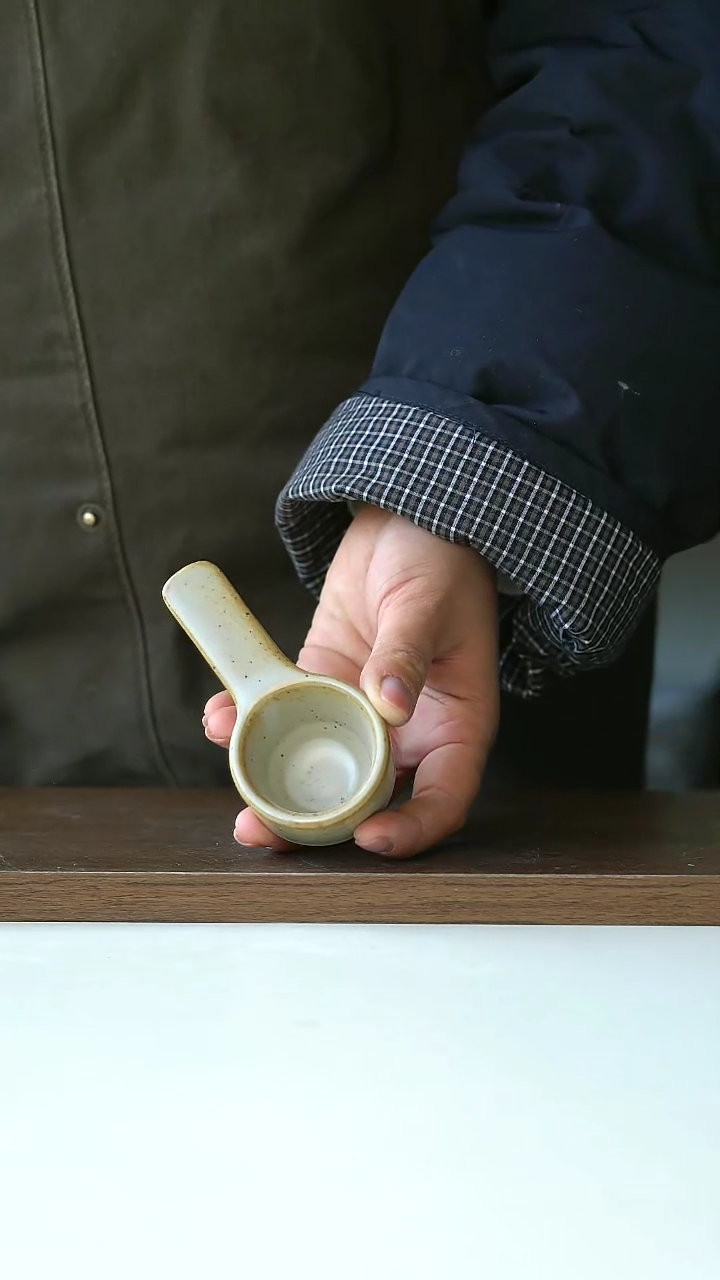 【闪购商品】陶瓷出澳洲粗陶小圆勺@4-2@