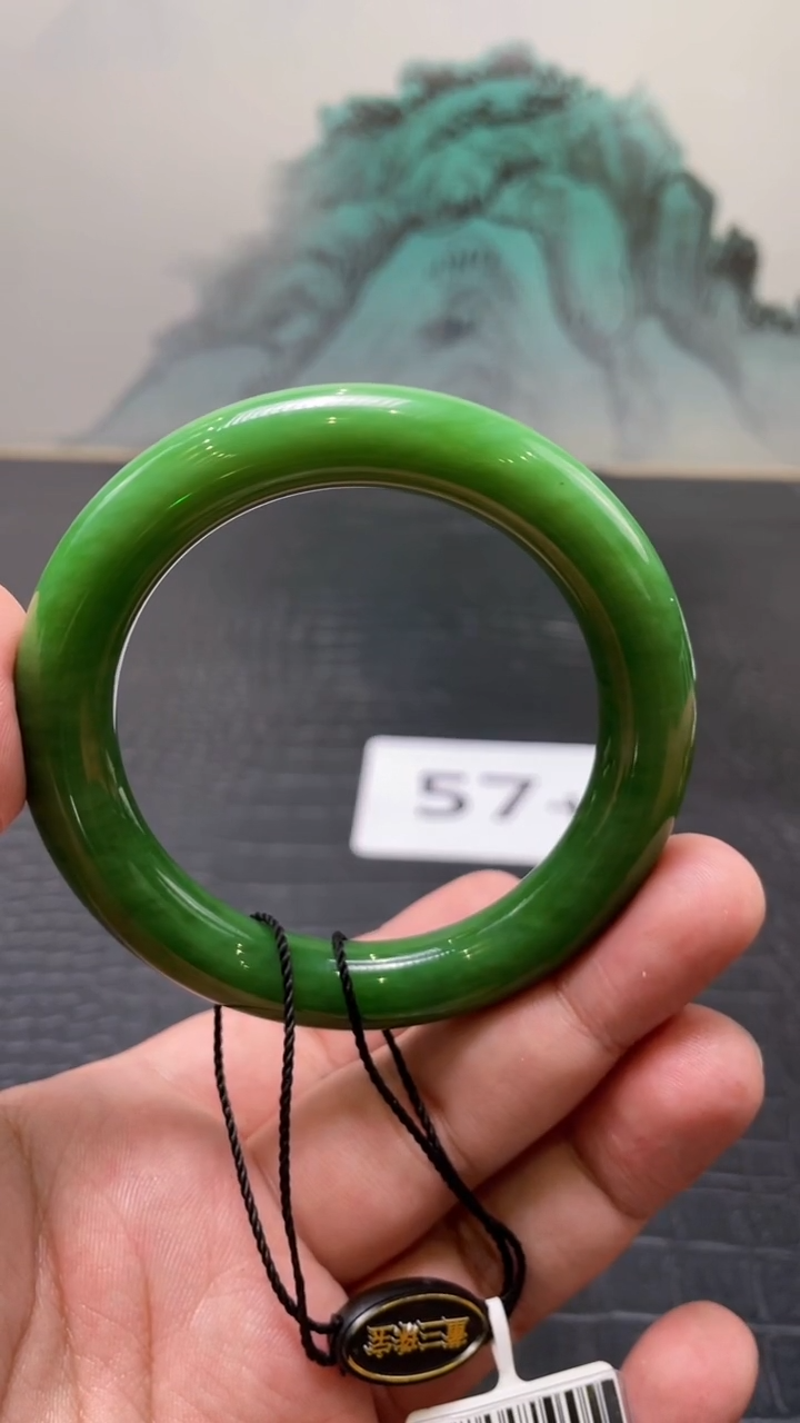 未镶嵌手镯和田玉（碧玉）陆*57+