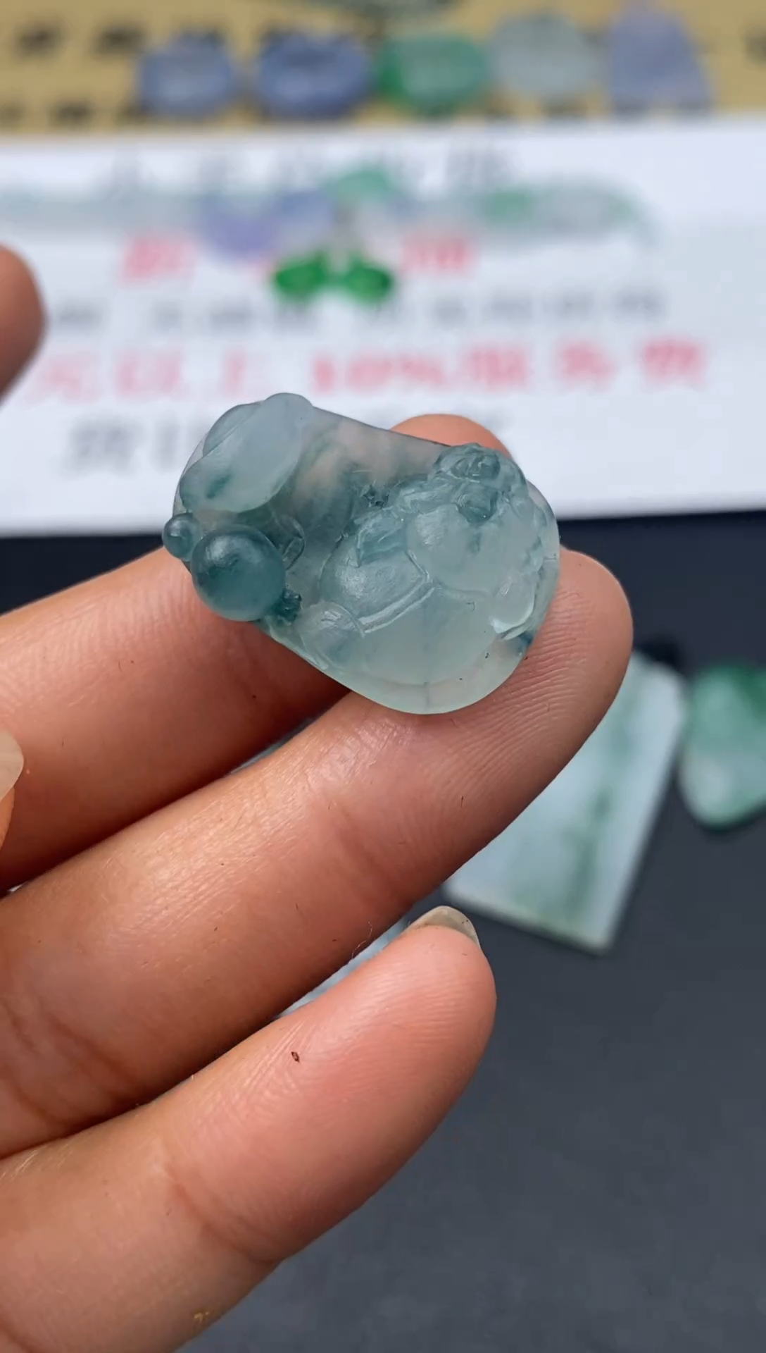定制翡翠未镶嵌翡翠毛货多样性发货发其一
