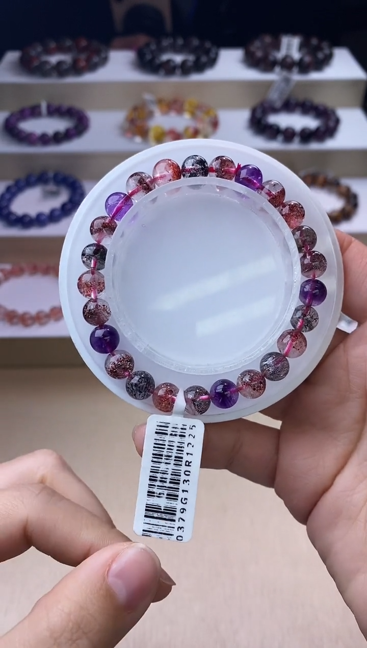 【闪购商品】水晶手链未镶嵌黑加仑超七7m+