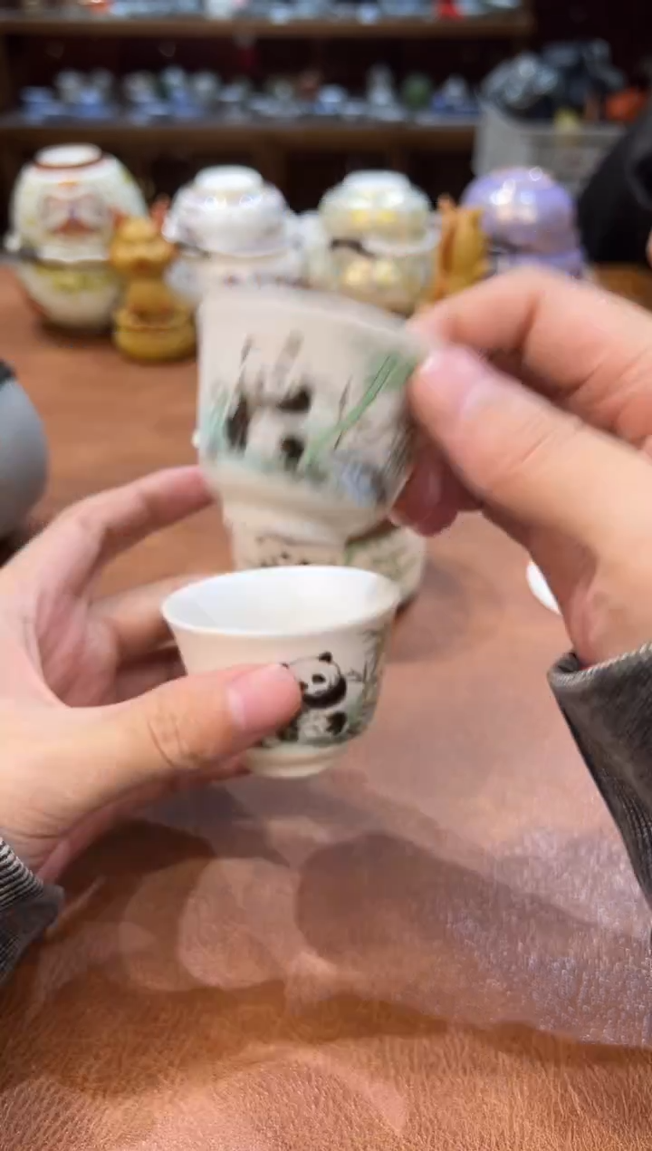 真的很便宜会开片的旅行茶具