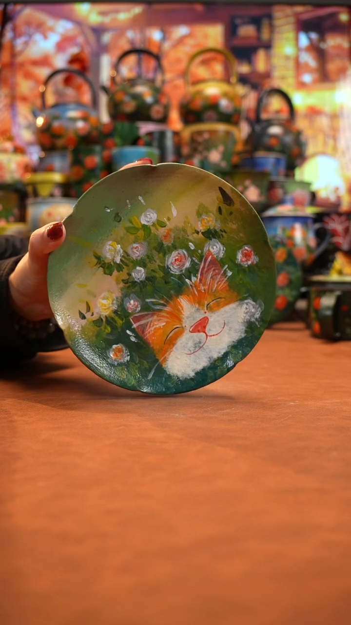 油画    釉下彩   盘