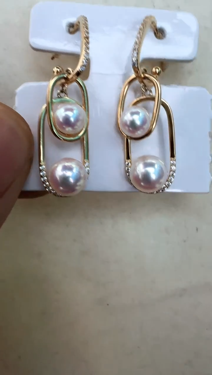 【闪购商品】海水珍珠耳饰银S925镶嵌耳钉