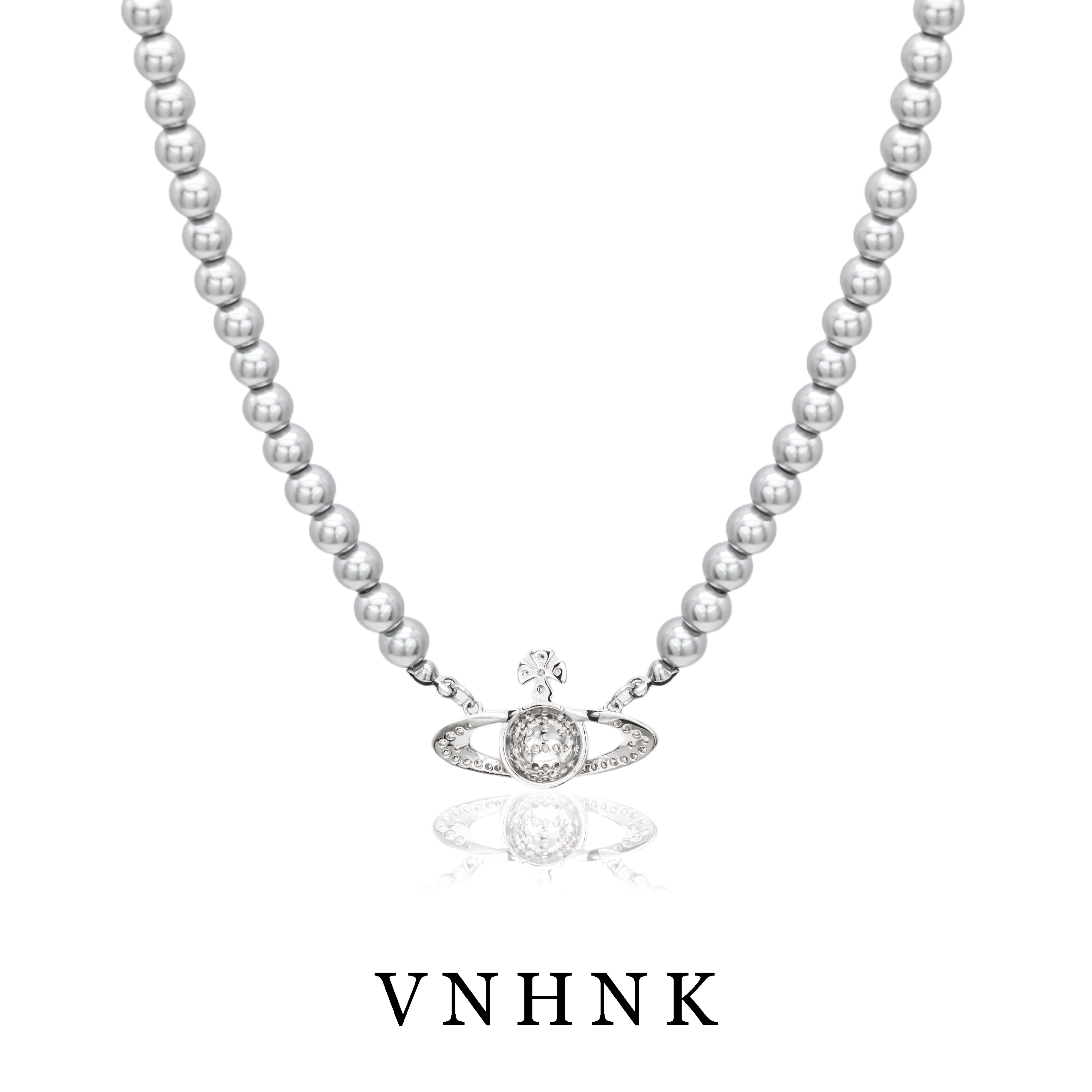 铜合金仿珍珠项链 美可儿   T331   灰色时尚简约百搭项链