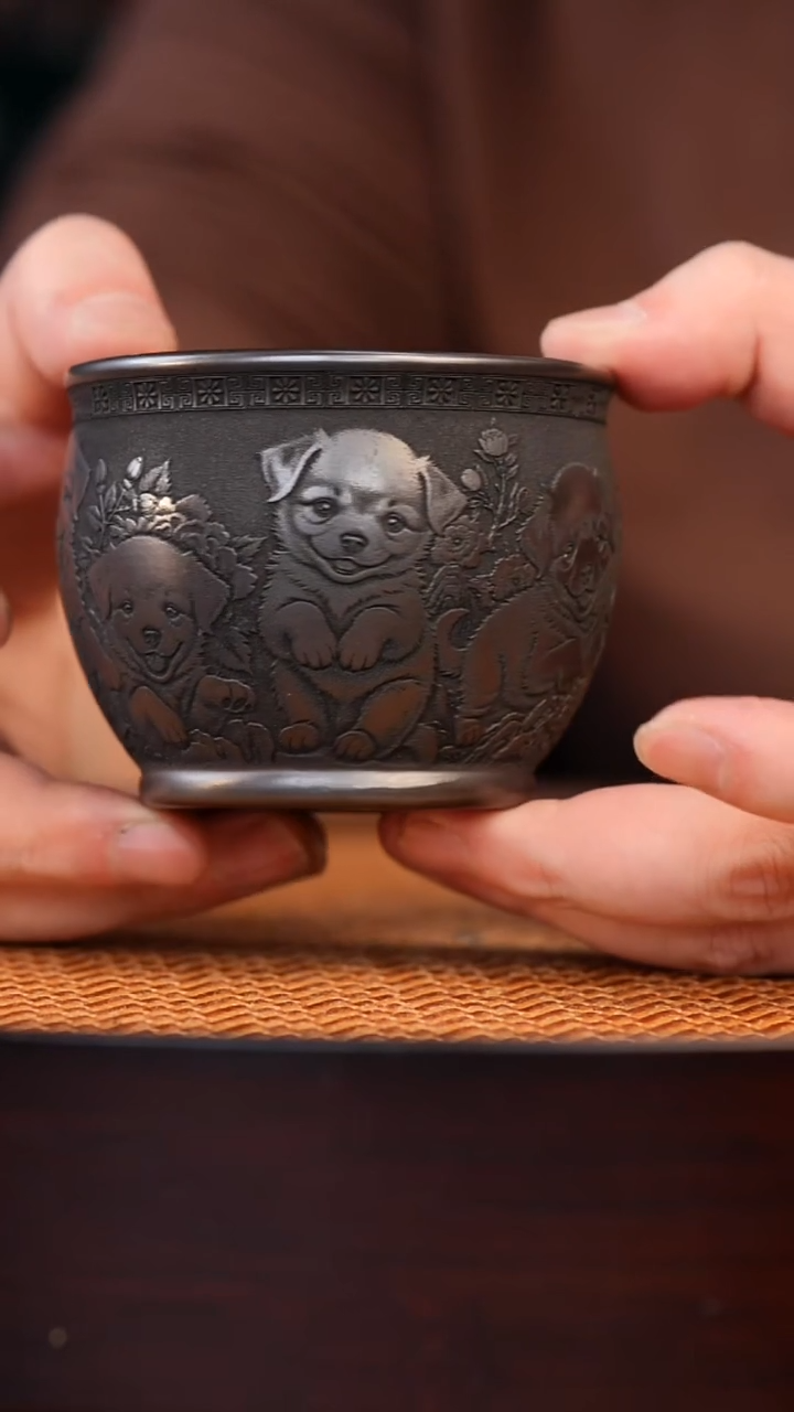 茶杯紫砂宜兴全手工紫砂杯