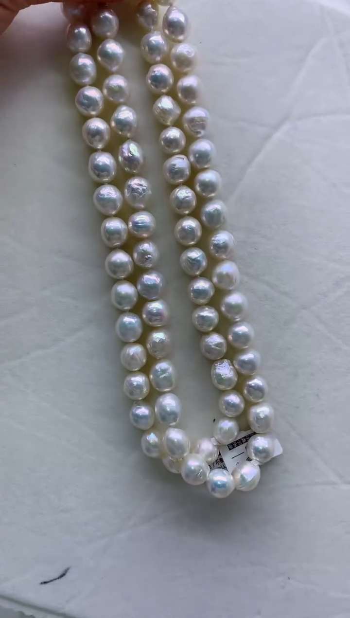 【闪购商品】淡水珍珠项链银S925镶嵌多发其一