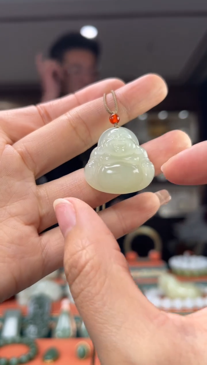 【闪购商品】和田玉颈饰未镶嵌佩佩28mm左右