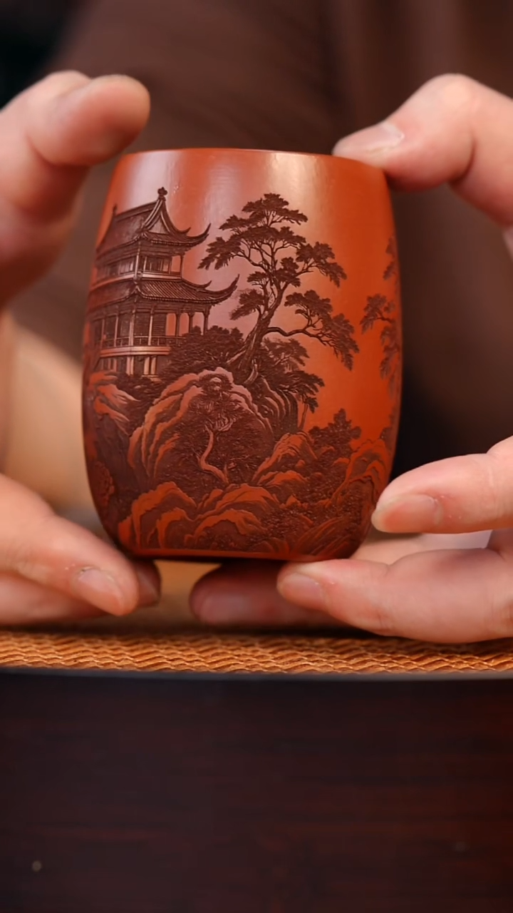 茶杯紫砂宜兴全手工紫砂杯