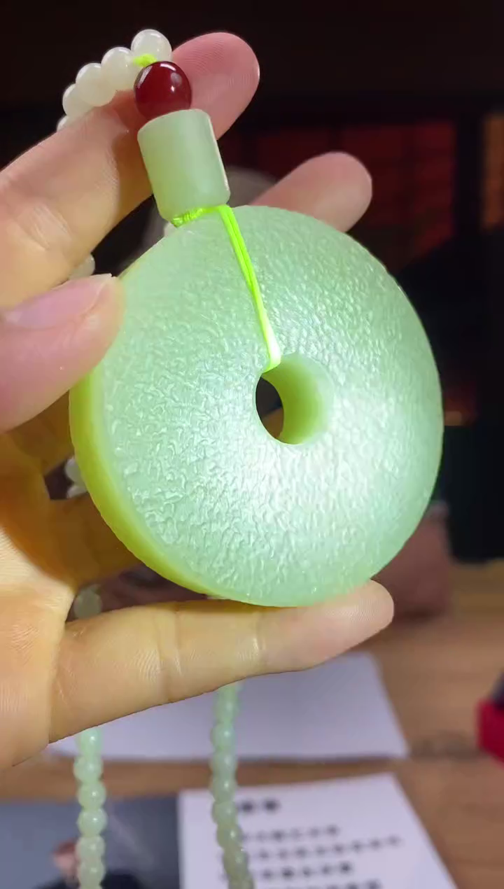 和田玉未镶嵌颈饰D991