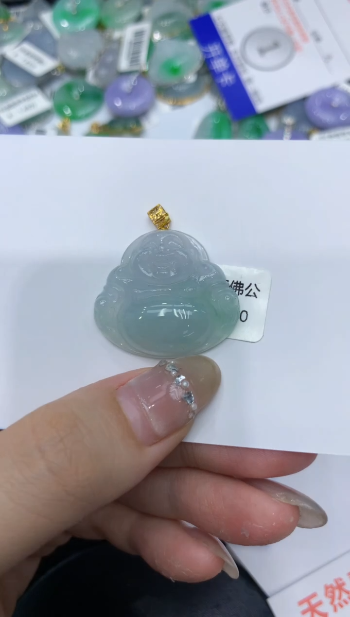 【闪购商品】翡翠颈饰18K金镶嵌222222222