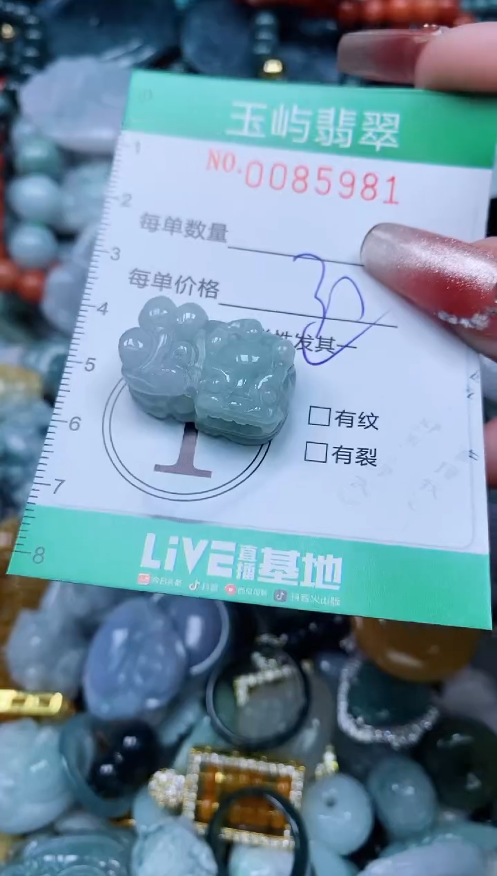 【闪购商品】翡翠颈饰未镶嵌闪购0085981多样性发其一