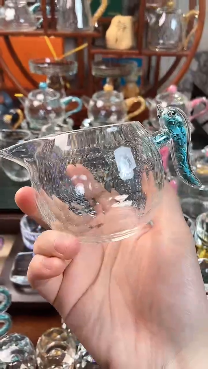 【闪购商品】玺宴新款水晶胖公杯绿松石