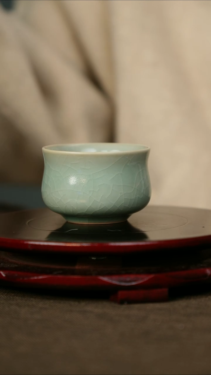 全品 束腰杯 仿古釉