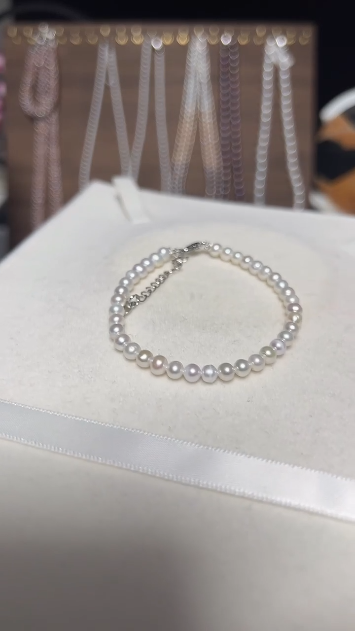 钛钢手绳淡水珍珠永丽珍珠严选