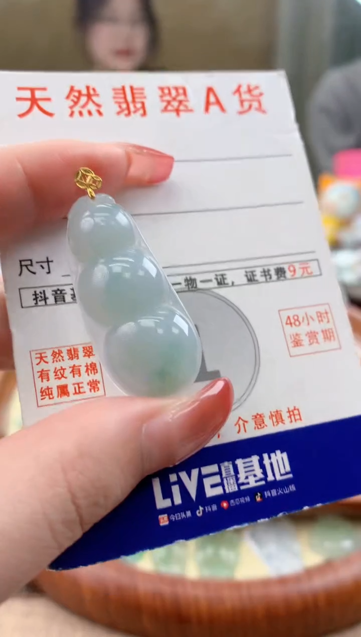 颈饰未镶嵌翡翠天然A货翡翠挂件