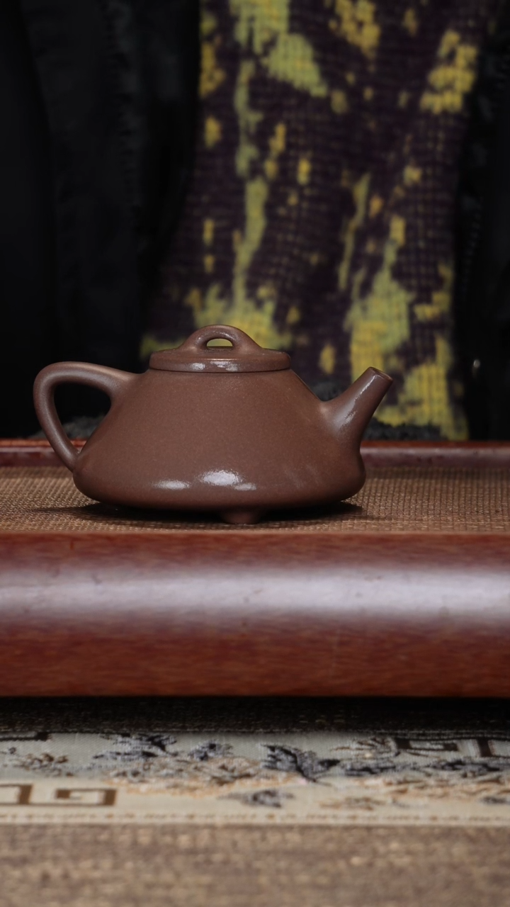 【闪购商品】紫砂茶壶子冶50目明清风格紫泥半手工