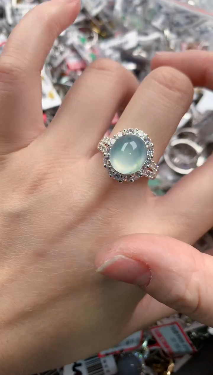 未镶嵌戒指翡翠1515---2