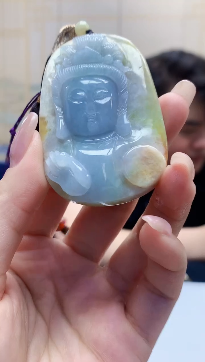 定制翡翠未镶嵌5060lr-毛货挂件83