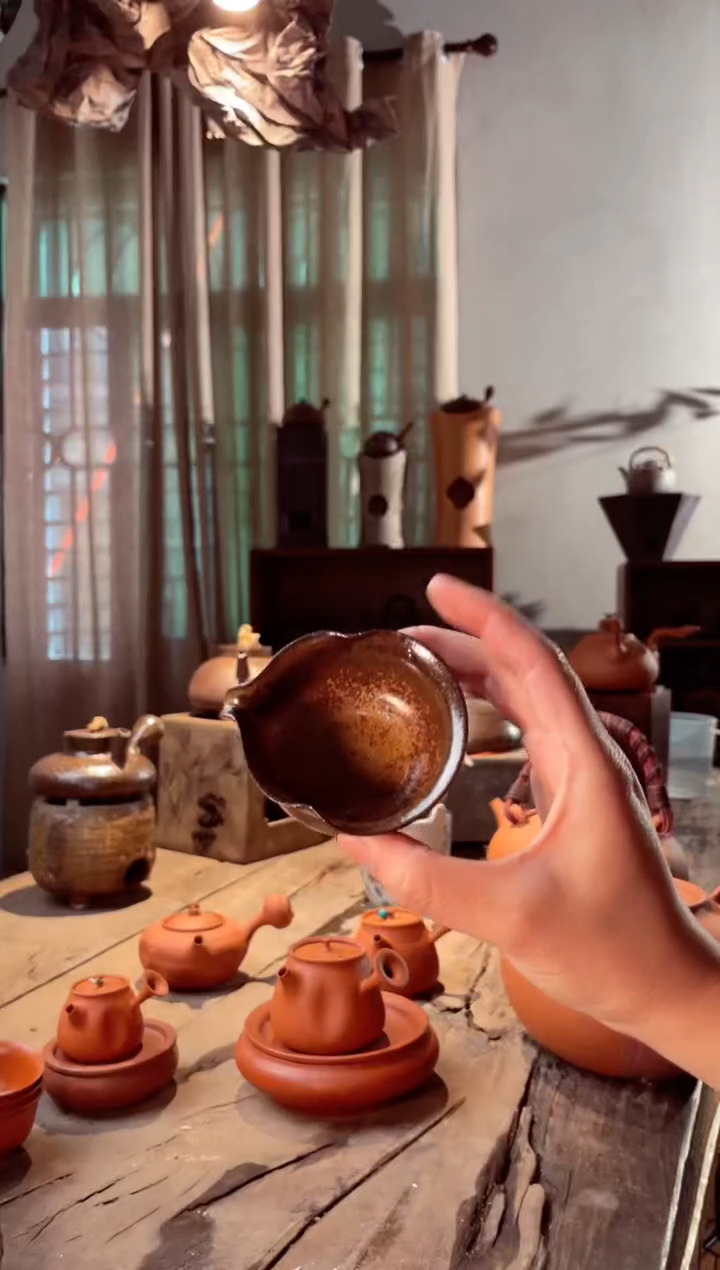 【闪购商品】壶 草木灰粉影葫芦公道杯60cc深绿