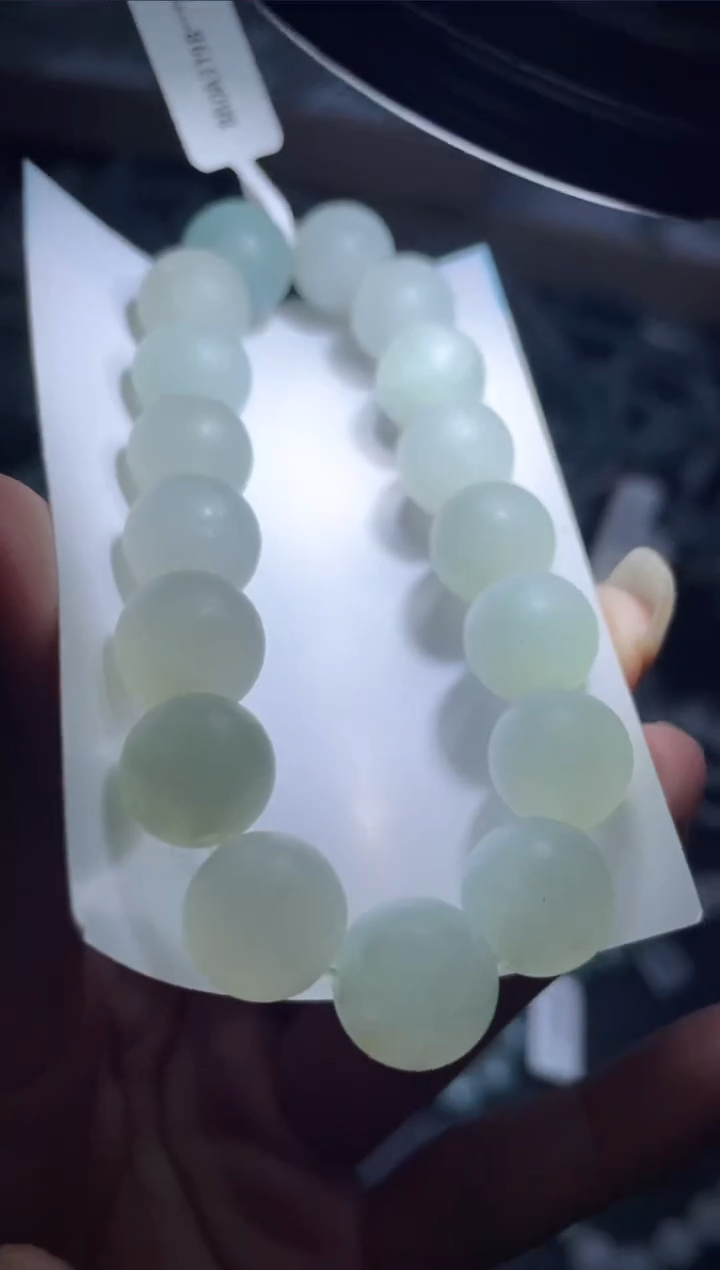 【闪购商品】定制翡翠未镶嵌天然缅甸A货翡翠手串31