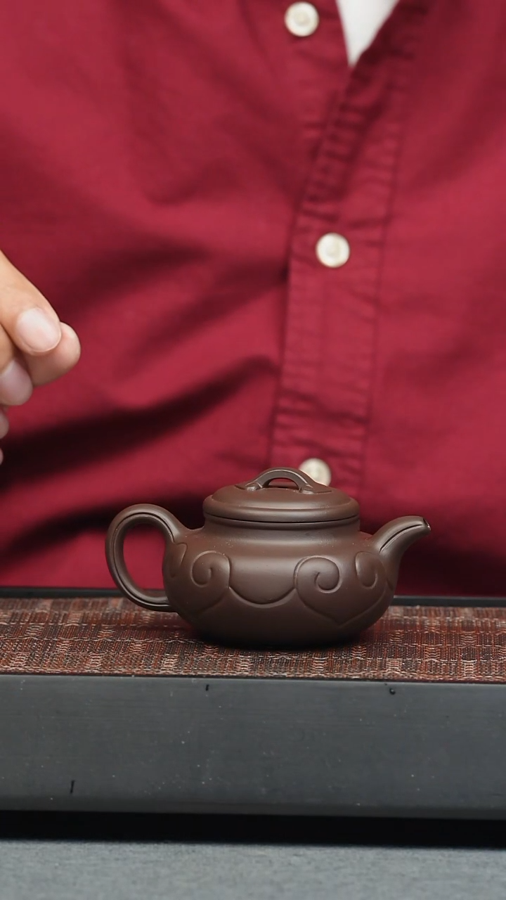 茶壶紫砂五堂 仿古如意-120cc