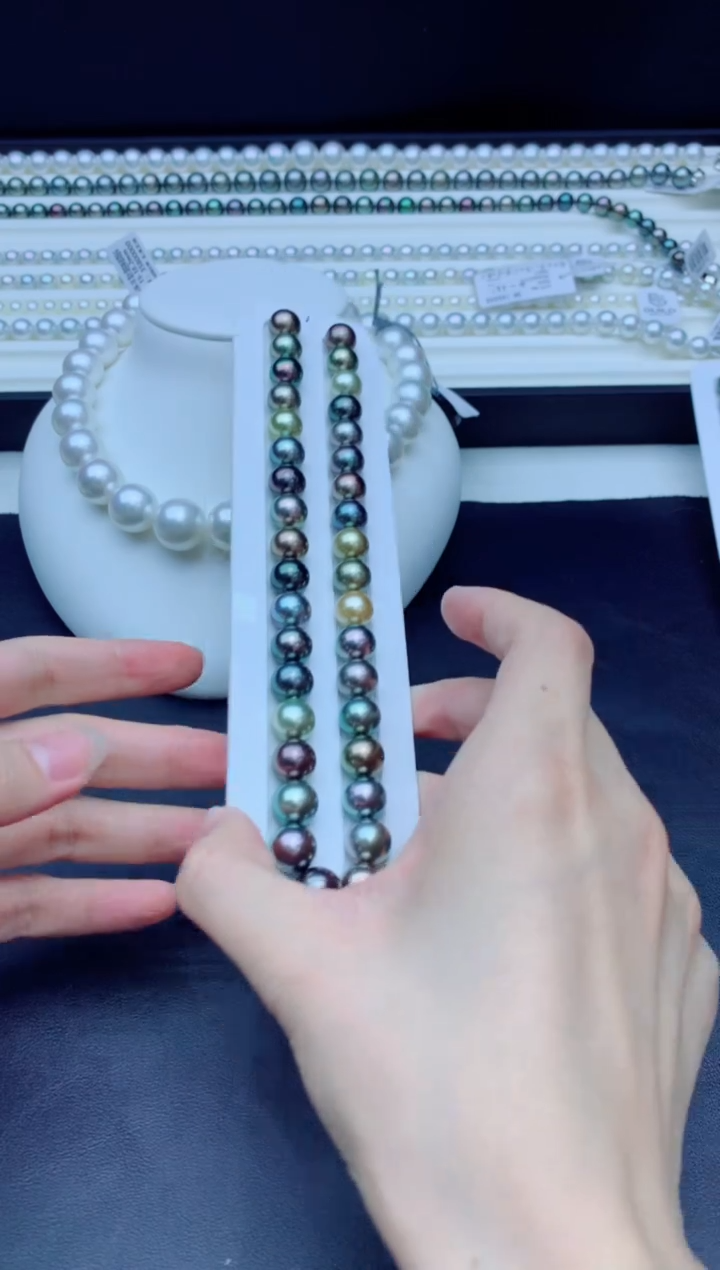 【闪购商品】海水珍珠项链未镶嵌大溪地莫兰迪10-12MM多样性发一