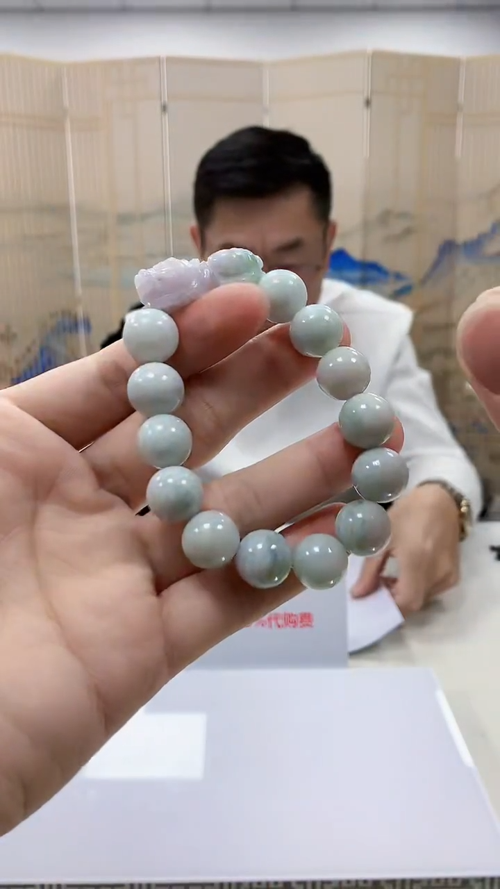 【闪购商品】翡翠颈饰未镶嵌5152bb-jj手串7