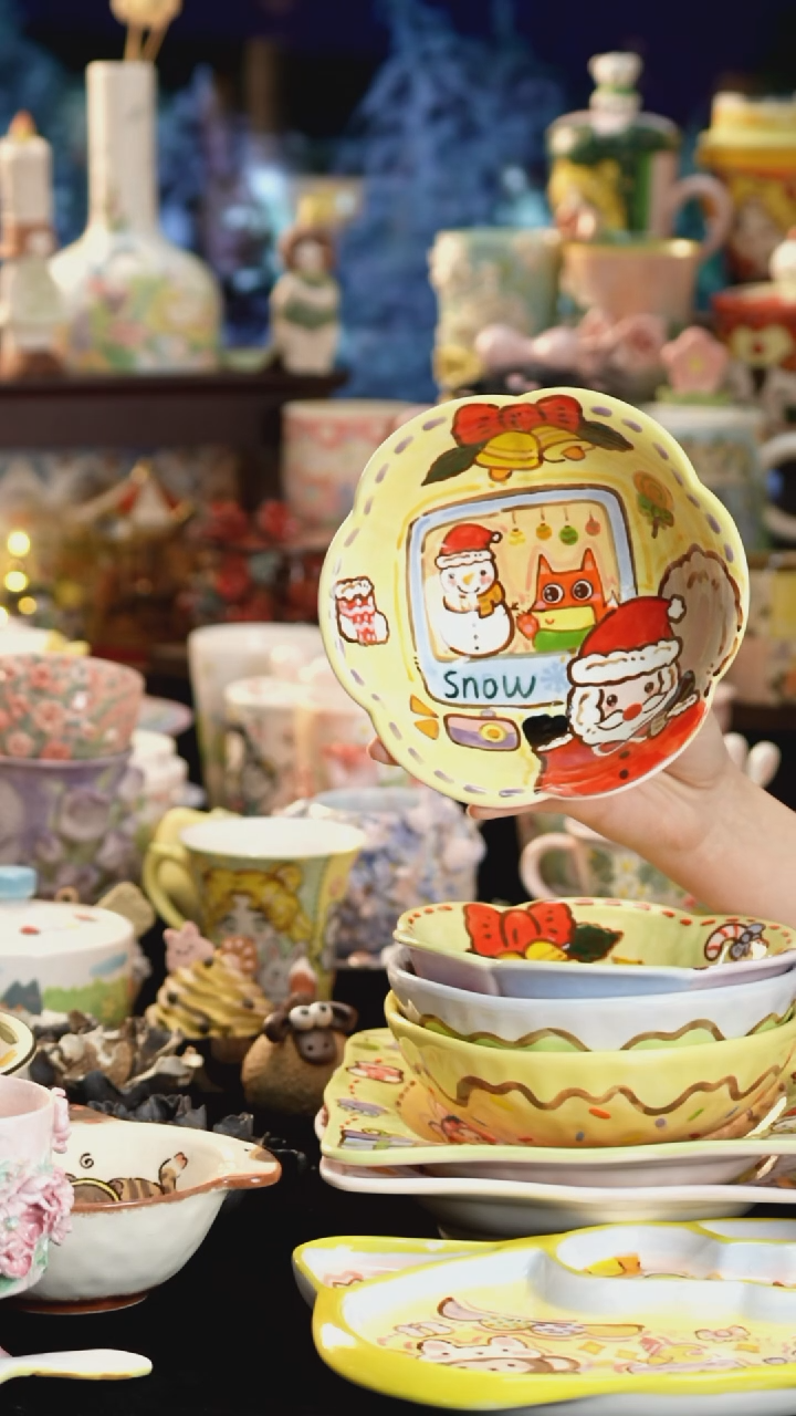 其他陶景德镇釉下彩手绘设计师款陶瓷