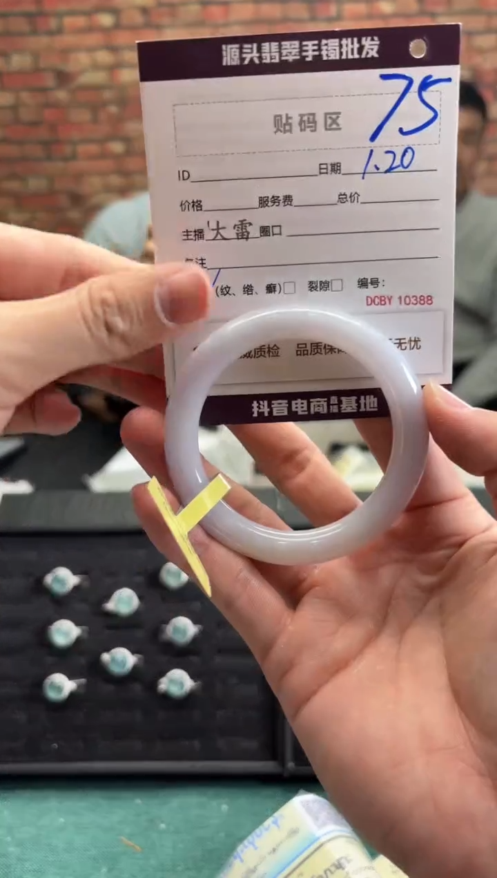 【闪购商品】翡翠手镯未镶嵌75手镯