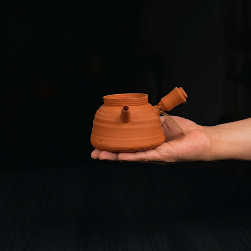 水木砂铫/苹果红/不修坯/厚胎/四印/“老味罐型“/小孤品/450毫升