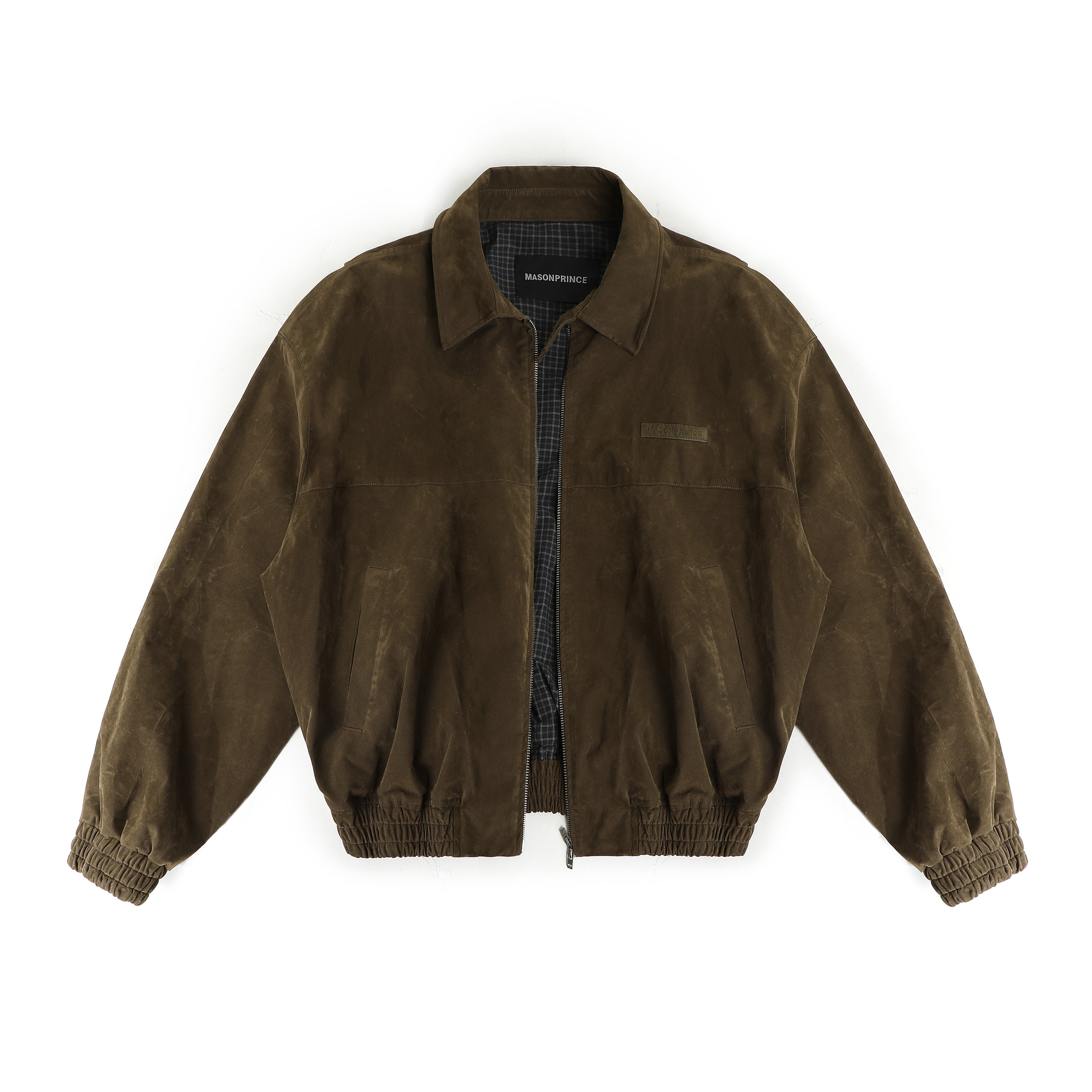 【深圳】MASONPRINCE*复古拼接格纹内里仿绒外套
