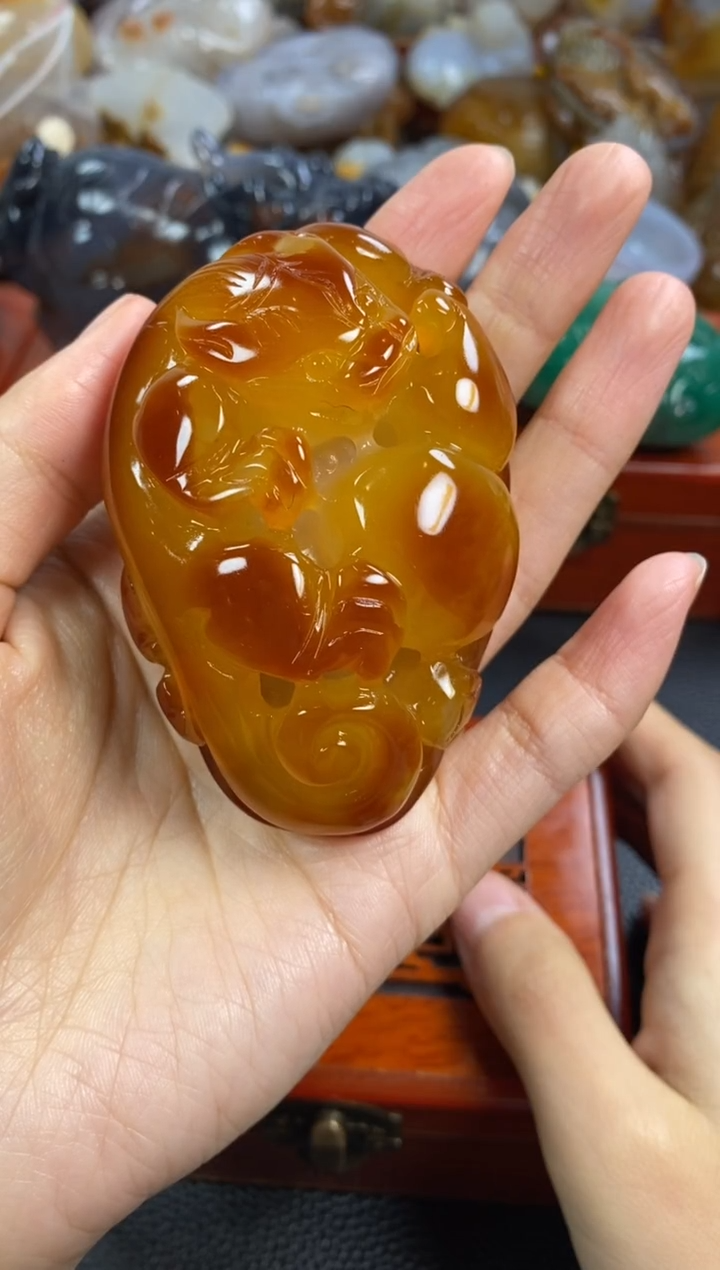 未镶嵌手把玛瑙/玉髓金*1