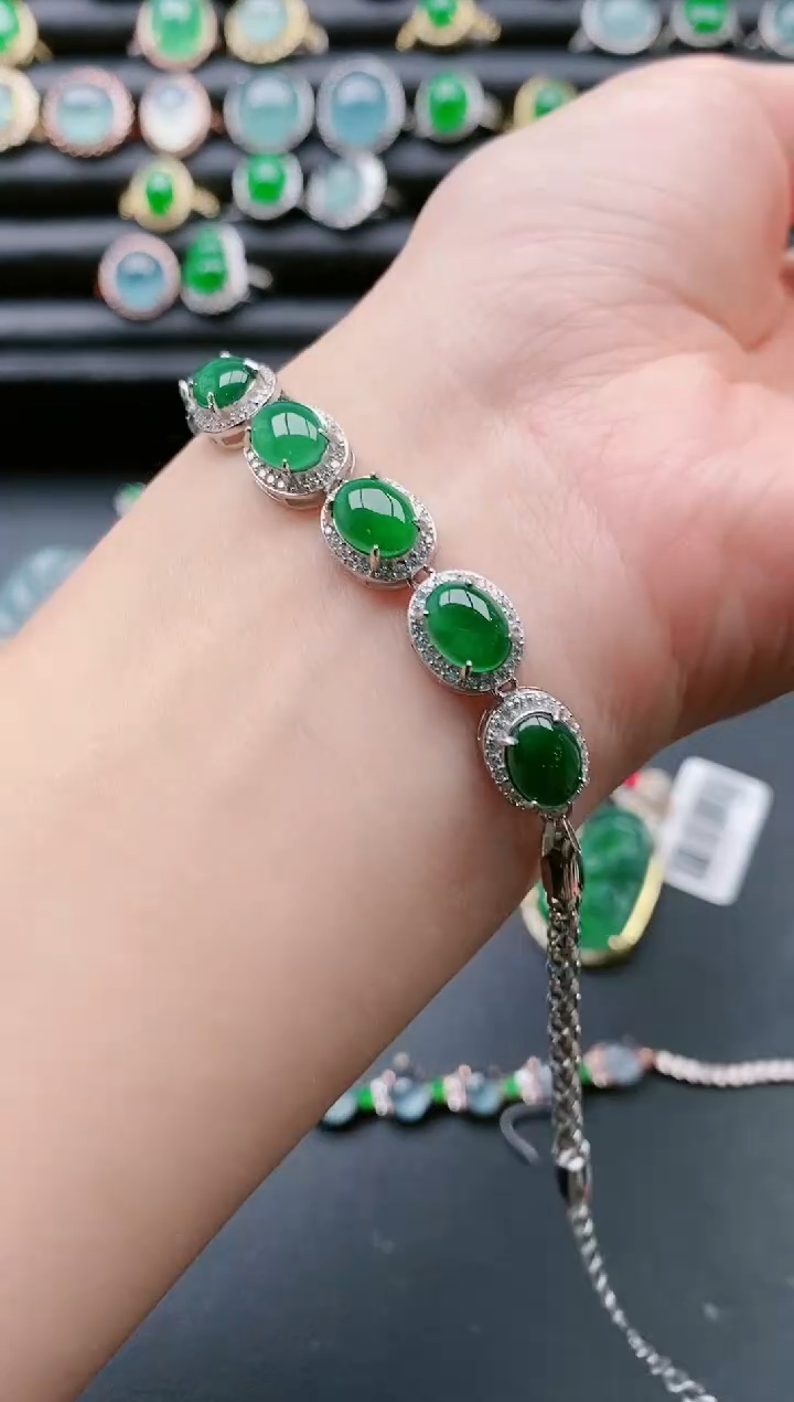 【闪购商品】翡翠戒指银S925镶嵌1111111