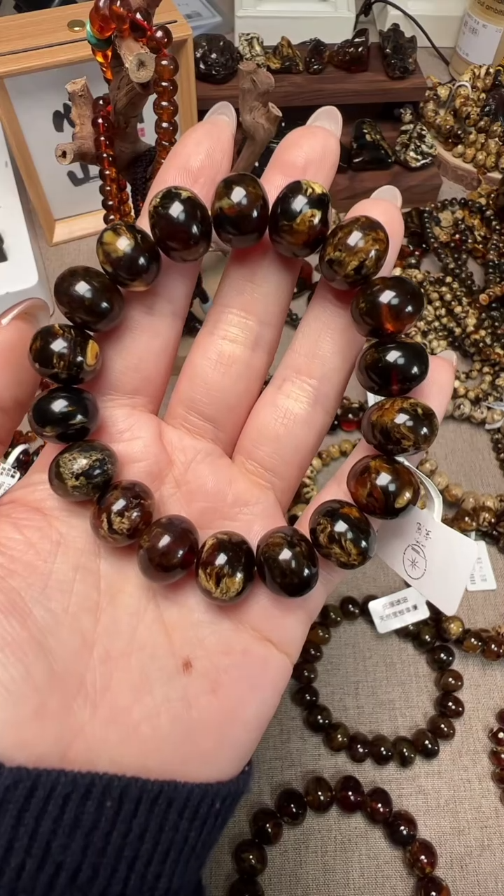 【闪购商品】琥珀手链未镶嵌抚顺琥珀