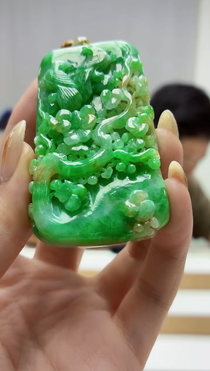 未镶嵌定制翡翠4917jw-毛货挂件114