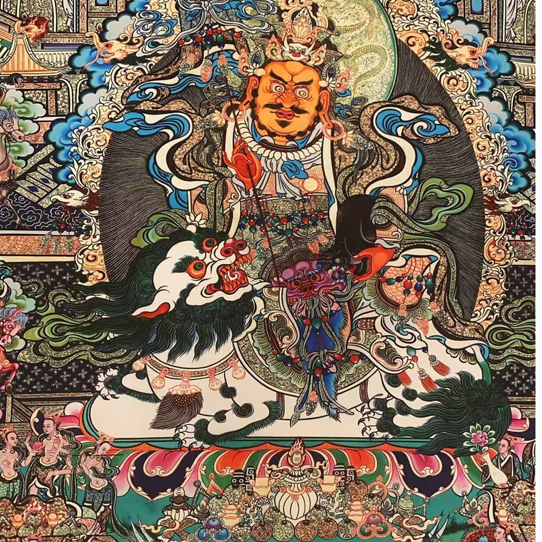 财宝天王精品唐卡tk16099