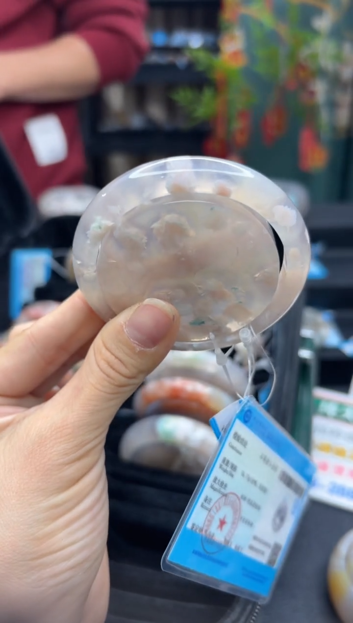 【闪购商品】石英质玉手镯未镶嵌2224（53圈赠送镯心）