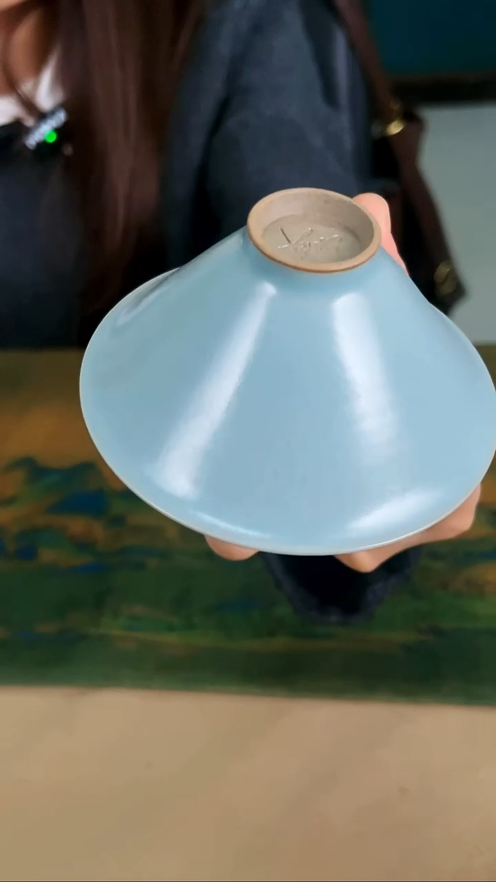 杯子瓷孙现锋仿古釉 斗笠杯