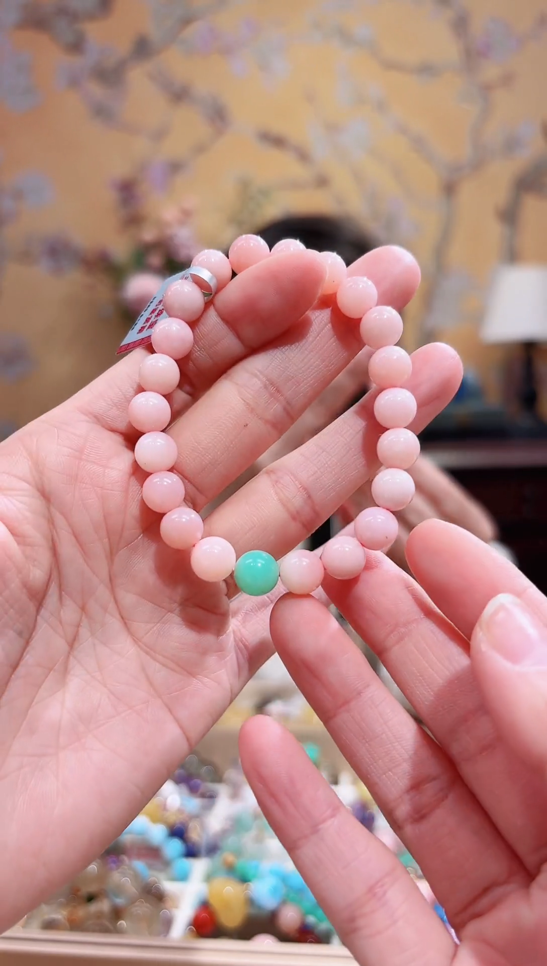 未镶嵌蛋白石手链设计款手串