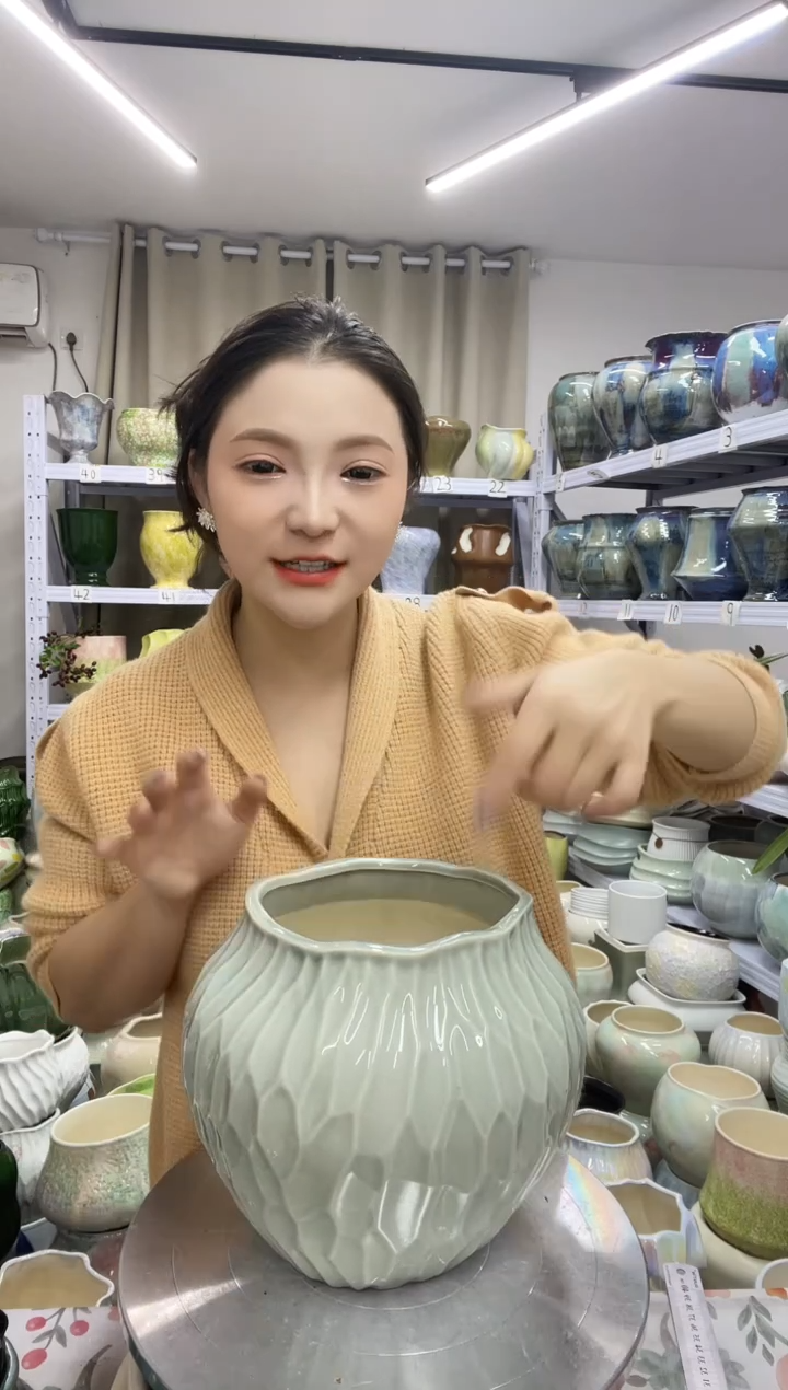 【12.1】花盆 高度：20  口径：13