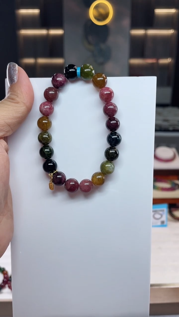 单圈手串未镶嵌碧玺（多样性发一条）Q